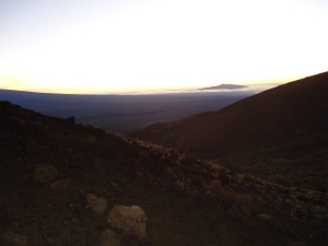 Sunset from hill near the Visitor Center