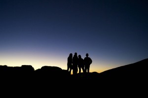 Love this shot of my kids and I on Mauna Kea